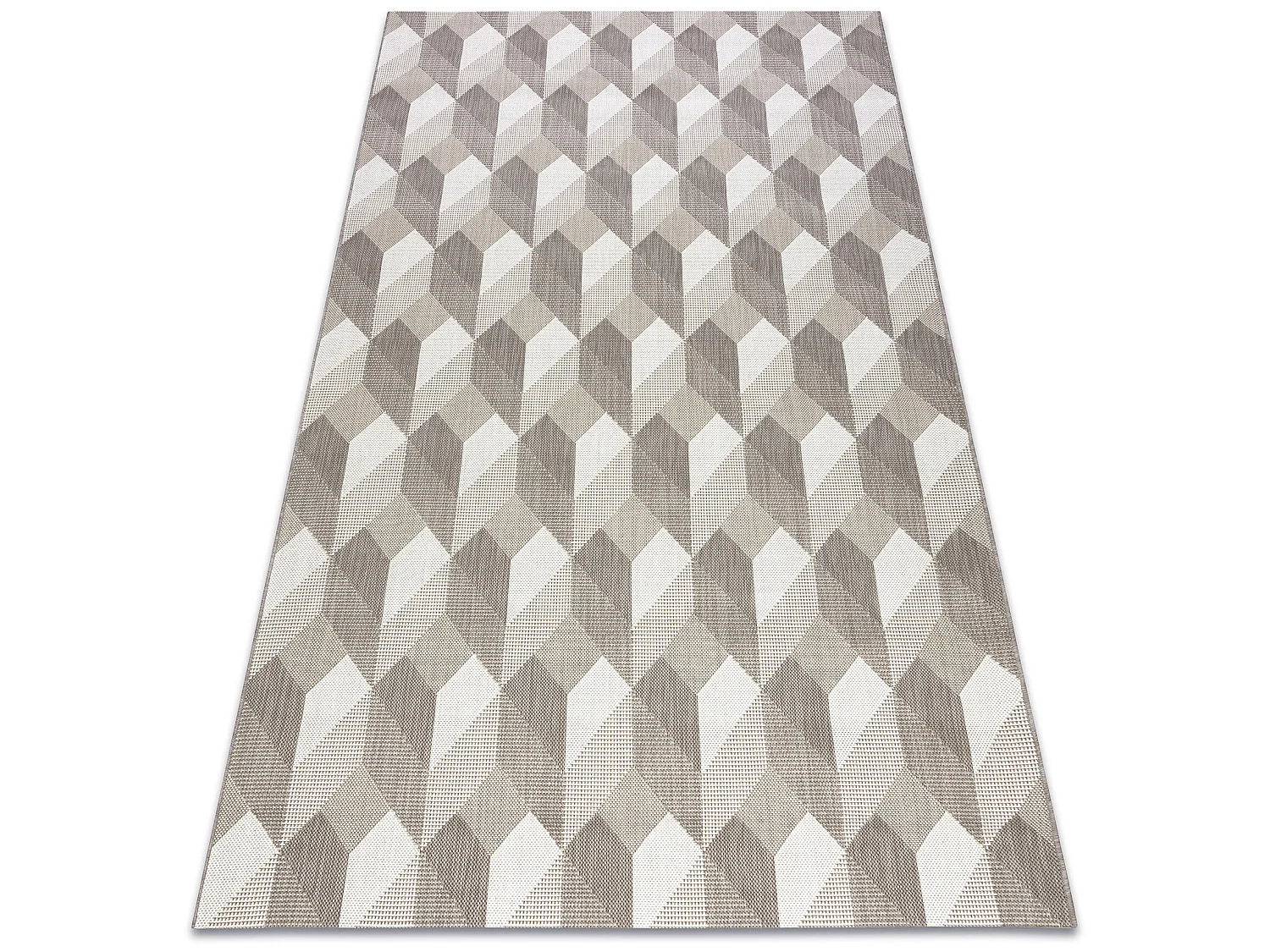 Sisal tapijt SISAL FLAT 48624/686 BLOKJES 3D 160x230 cm