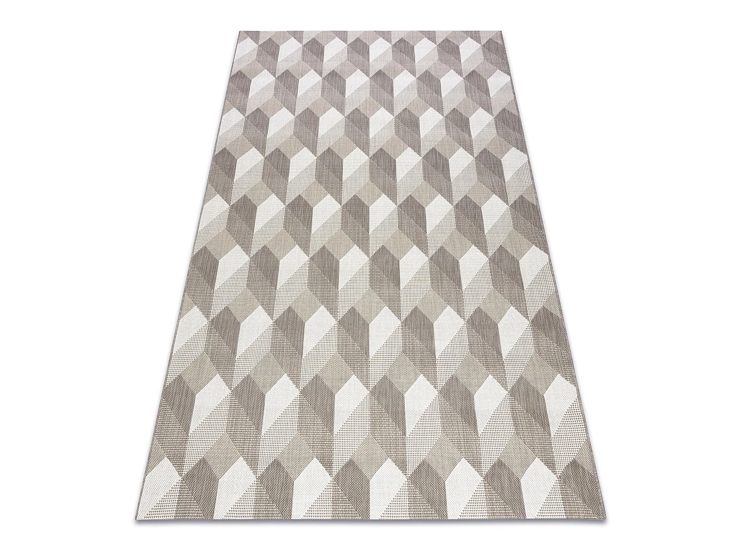 Sisal tapijt SISAL FLAT 48624/686 BLOKJES 3D 160x230 cm