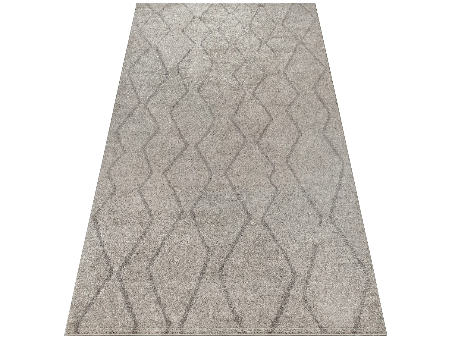 Tapijt SOFT 8050 ZIGZAG , BOHO crème / helder , bruin 140x190 cm