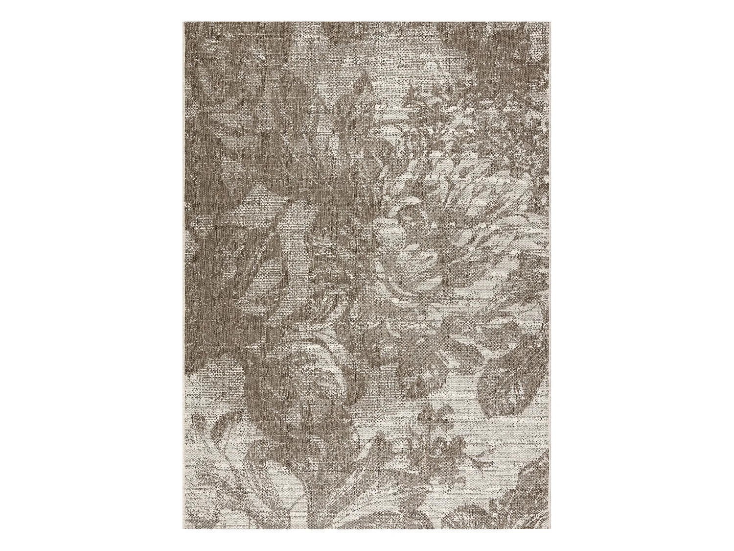 Sisal tapijt SISAL FLOORLUX 20491 BLOEMEN Champagne / donker grijskleu 140x200 cm