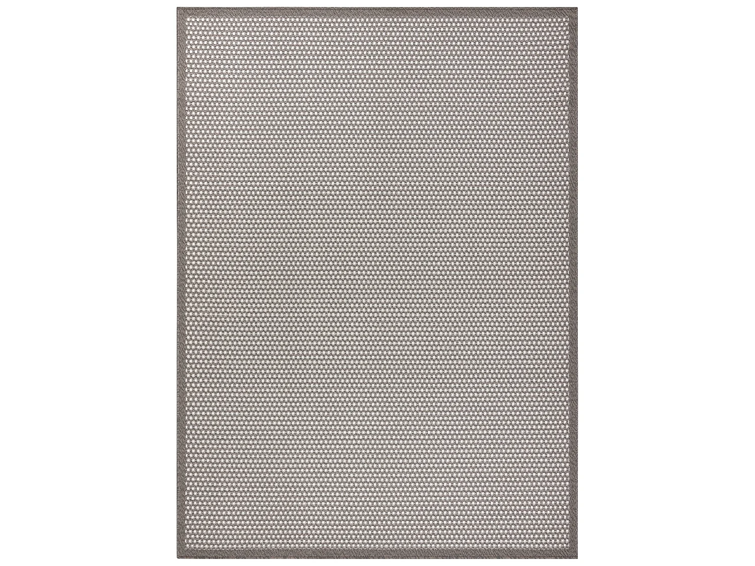 Tapis SIZAL BORDERO 2907 tissé à plat taupe / crème 80x150 cm