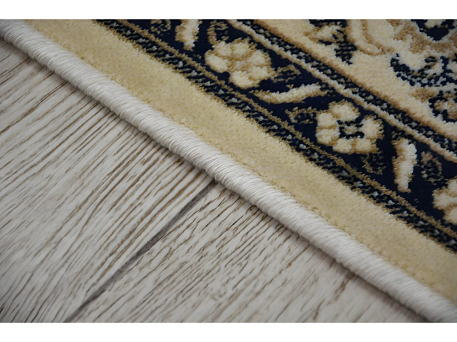 Tapijt WINDSOR 22915 Rosette ŻAKARD ivoor/blauw 120x170 cm