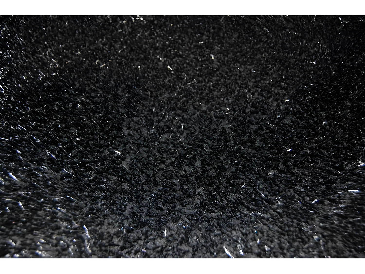 Tapis SHAGGY VERONA noir/argentin 80x150 cm