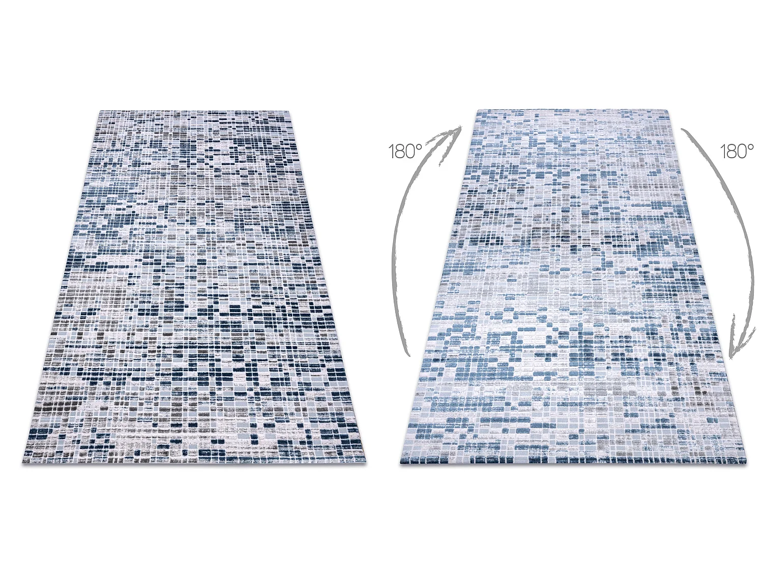 Tapijt ACRYL DIZAYN 124 blauw 160x230 cm