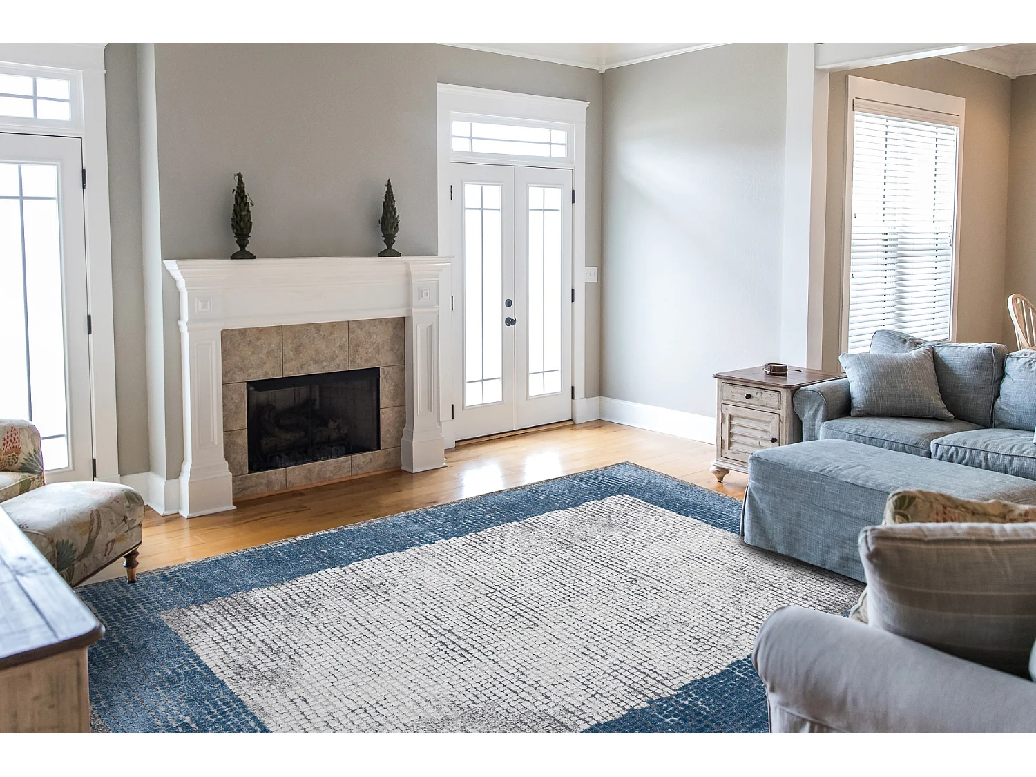 Tapijt NOBLE modern 9730 68 Kader vintage gewreven - Structureel, twee 120x170 cm