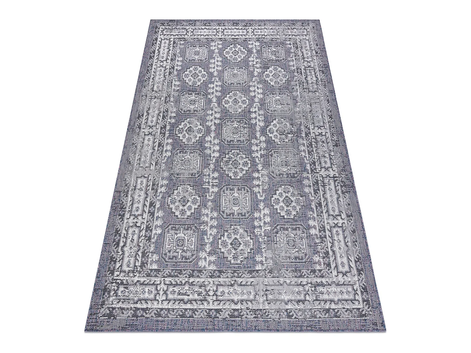 Sisal tapijt SISAL SION Kader, ornament, gewreven 2832 plat te weven b 140x190 cm