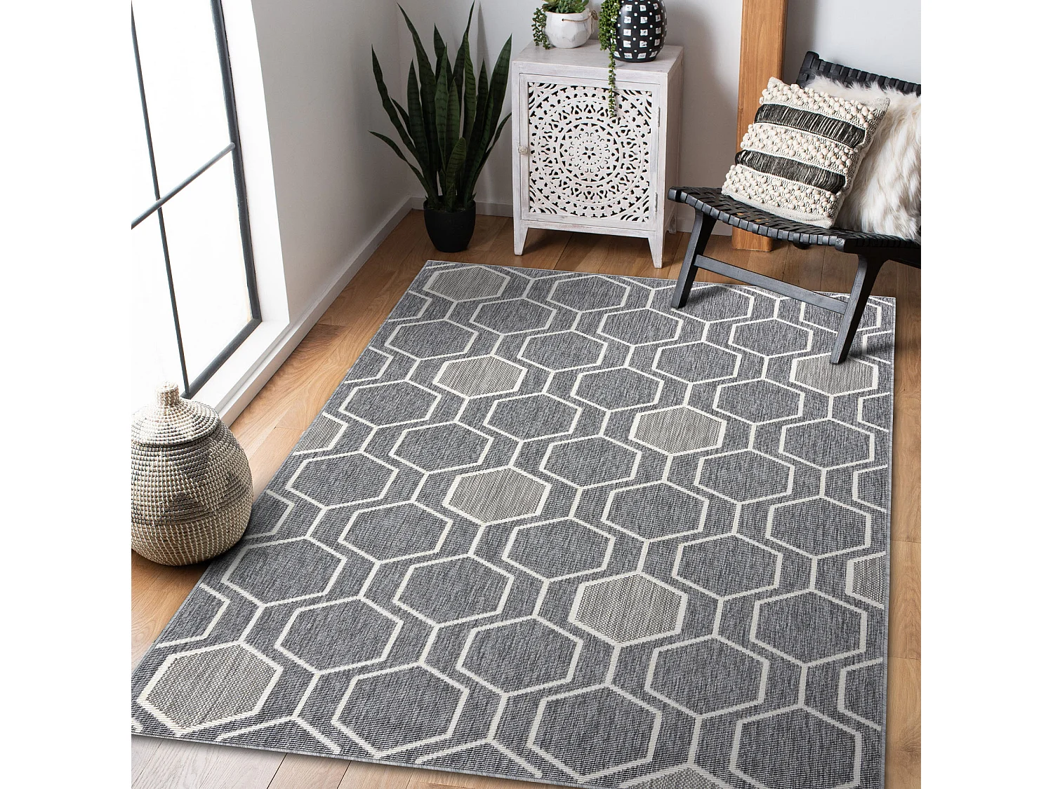 Tapijt Sisal SPRING 20404332 Zesho grijskleuring 140x200 cm