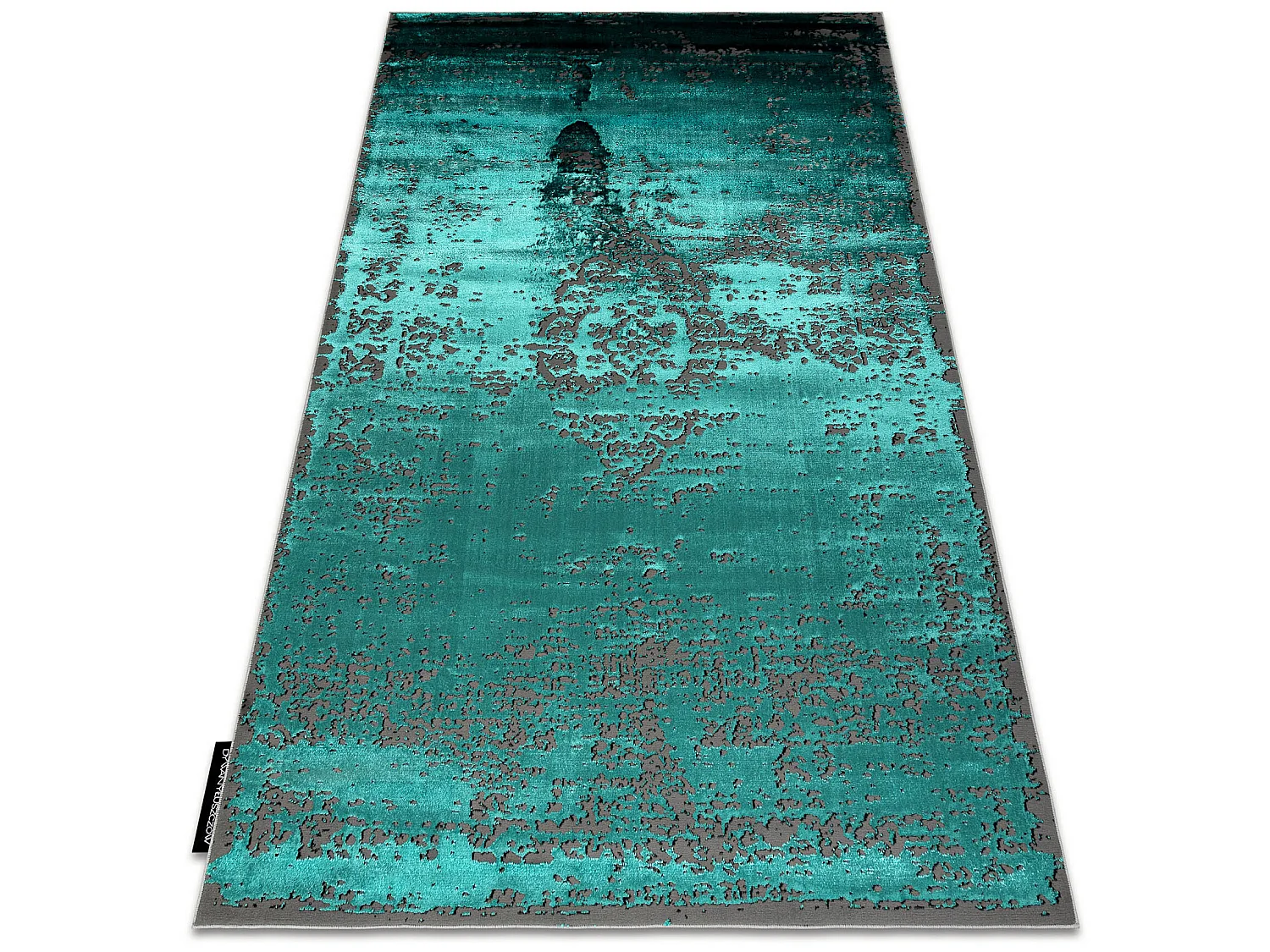 Tapis DE LUXE moderne 2083 Ornement vintage - Structural vert / gris 120x170 cm
