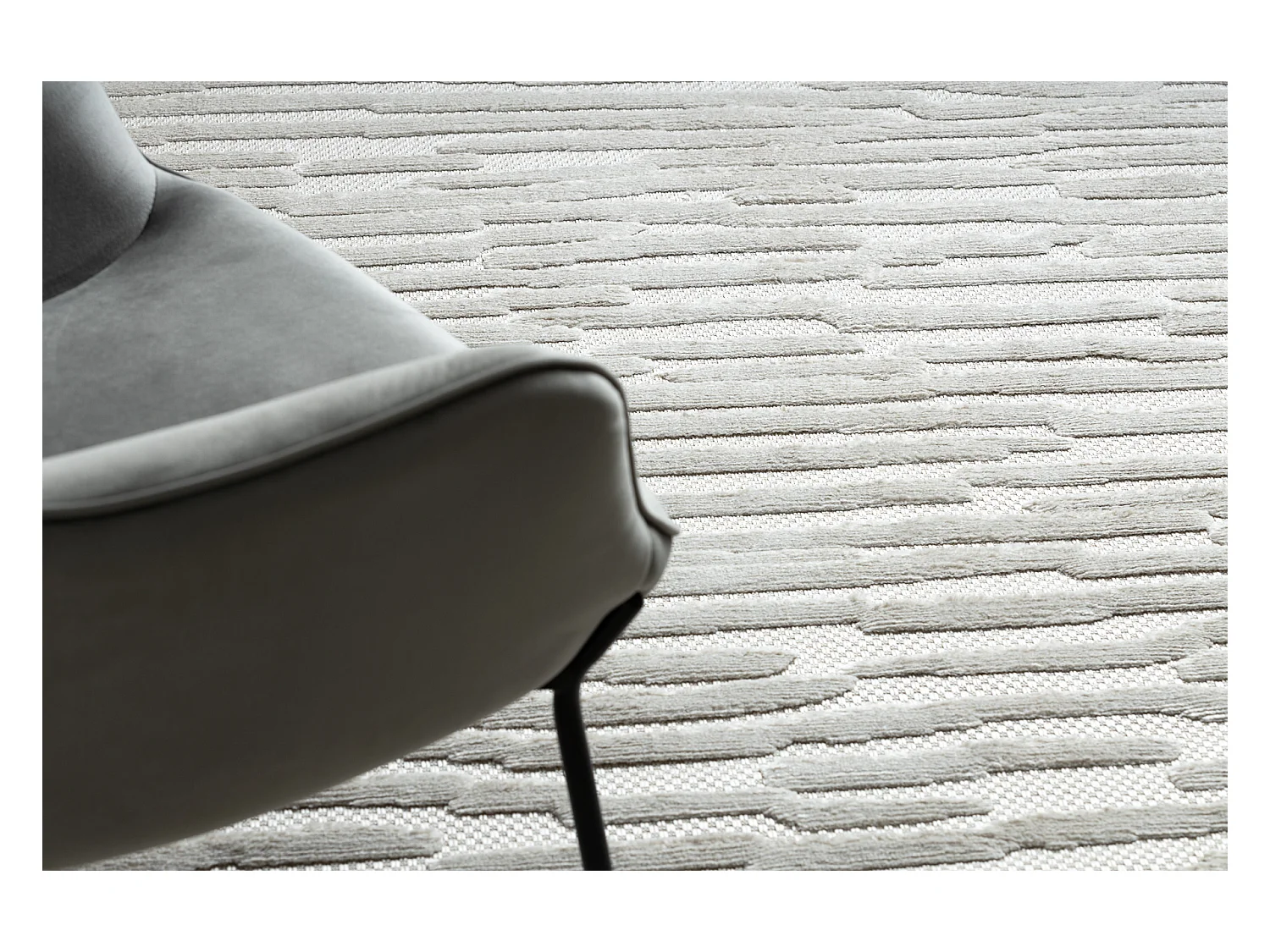 Tapis SANTO SIZAL 58394 Vagues beige 140x190 cm