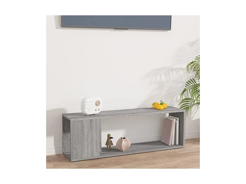 TV-Schrank,TV-Möbel Grau Sonoma 100x24x32 cm Holzwerkstoff -gkd581028