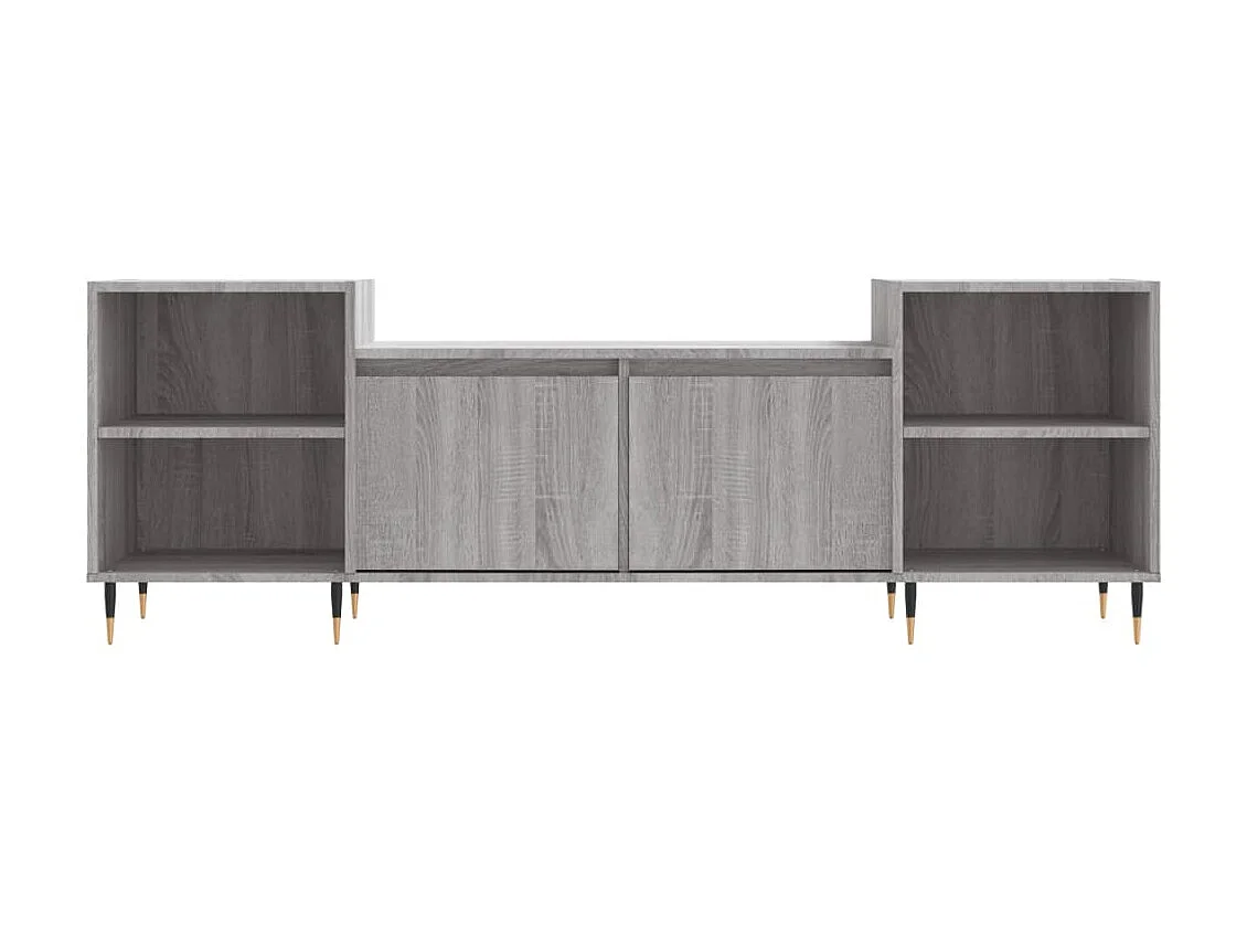 Meuble TV Sonoma gris 160x35x55 cm Bois d'ingénierie BE9908