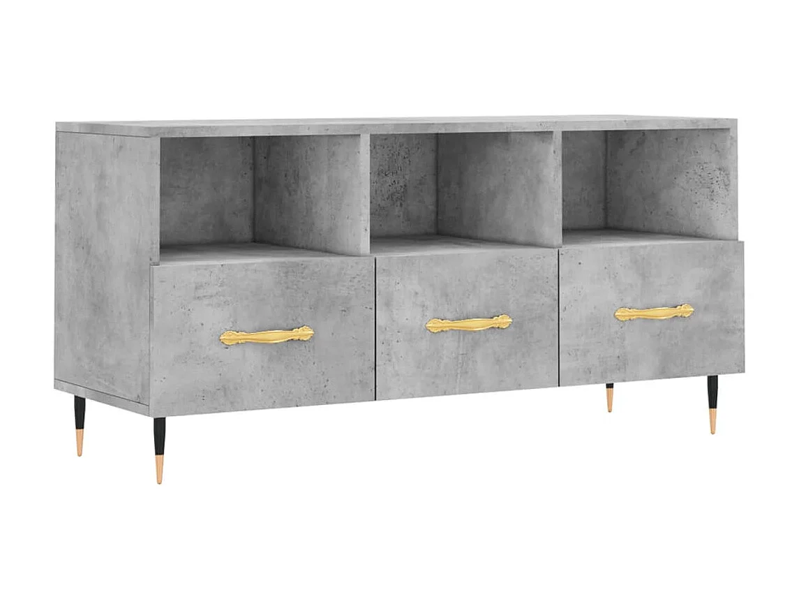 TV-Schrank,TV-Möbel Betongrau 102x36x50 cm Holzwerkstoff -gkd602954