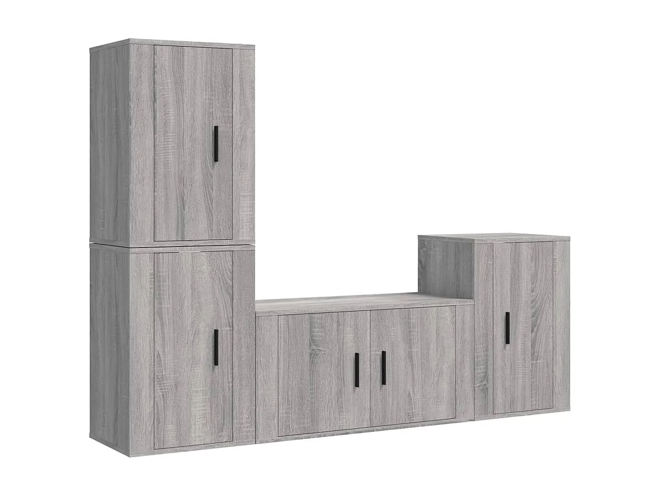 Meubles TV 4 pcs Sonoma BEis Bois d'ingénierie BE22262