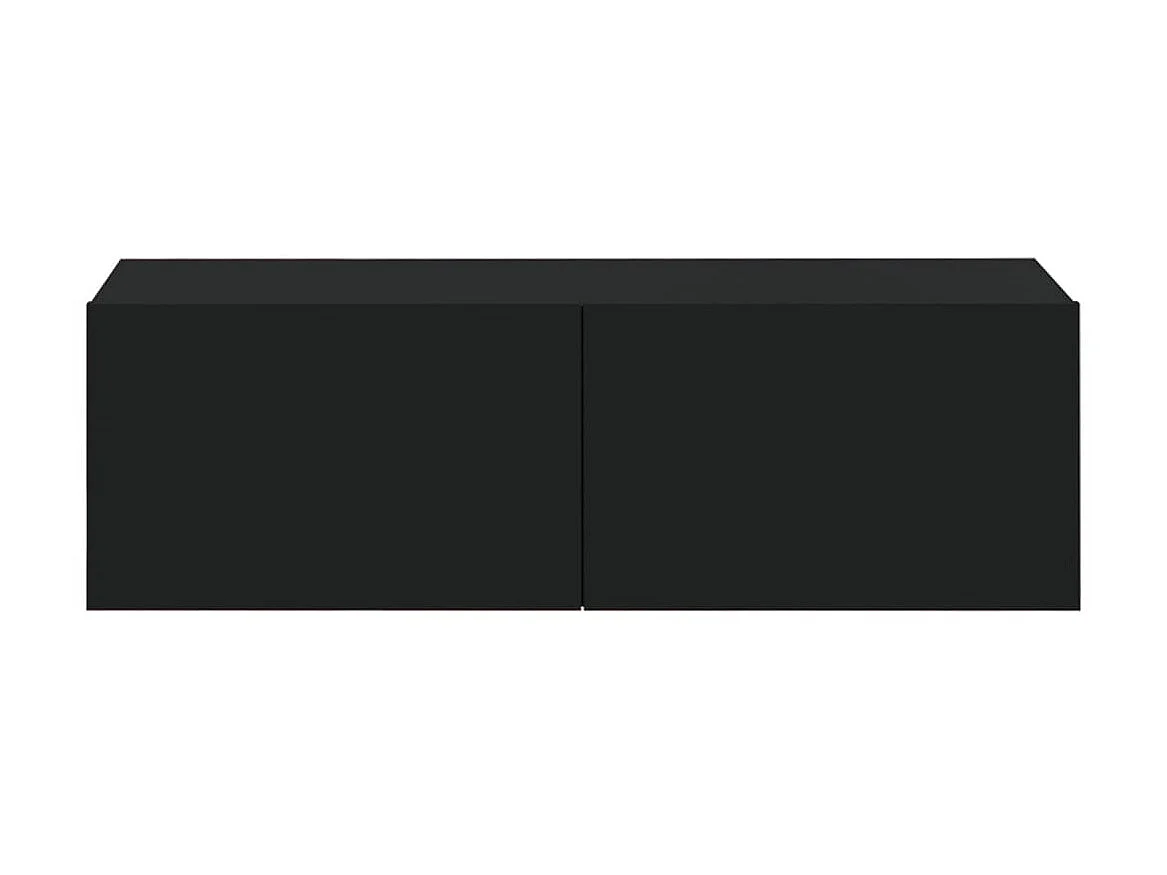 6-tlg. TV-Schrank-Set,TV-Möbel Schwarz Holzwerkstoff -gkd179881