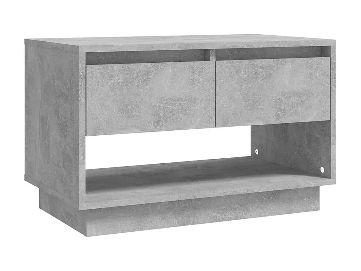 Meuble TV Gris béton 70x41x44 cm Aggloméré BE71369