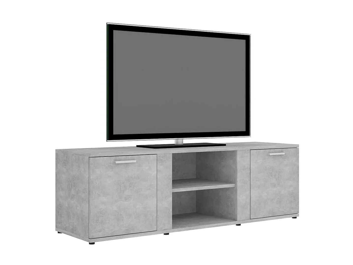 Meuble TV Gris béton 120x34x37 cm Aggloméré BE79724