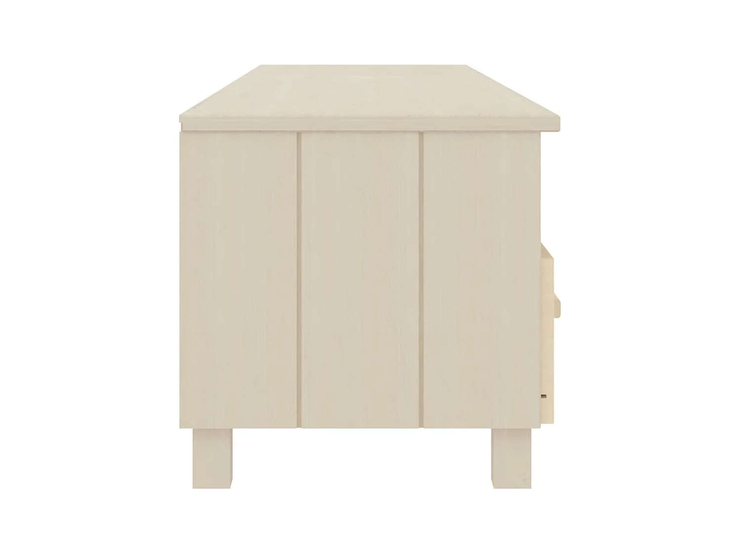 Meuble TV HAMAR Marron 158x40x40 cm Bois massif de pin BE40399