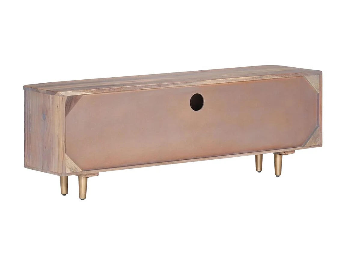 Meuble TV 118x30x40 cm Bois d'acacia massif BE94018