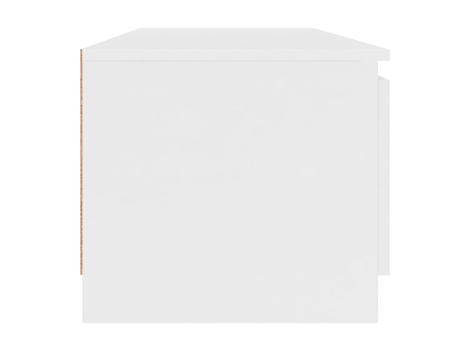 Móvel de TV 140x40x35,5 cm contraplacado branco PT376989