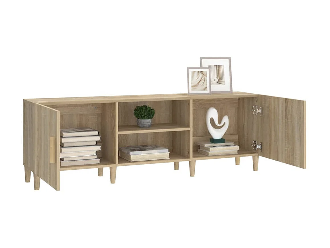 Meuble TV Chêne sonoma 150x30x50 cm Bois d'ingénierie BE52153