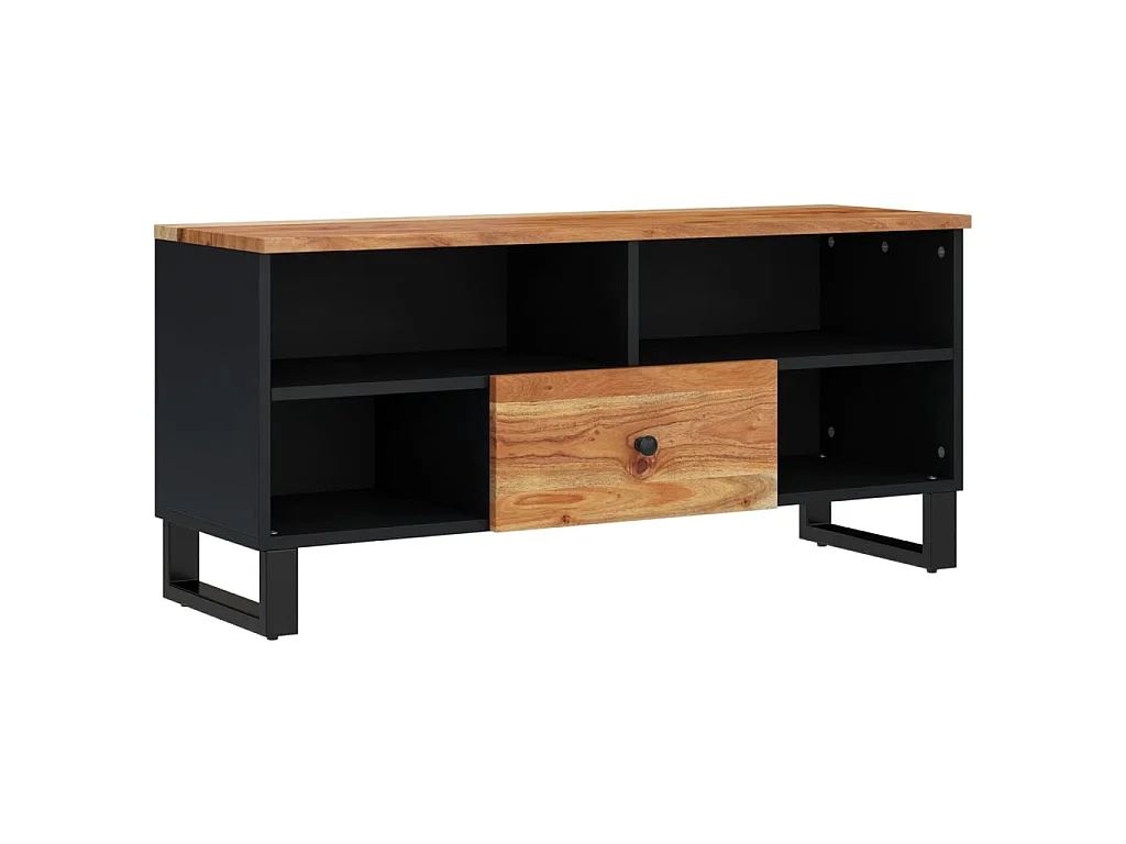 TV-Schrank,TV-Möbel 100x33x46 cm Massivholz Akazie & Holzwerkstoff -gkd37548