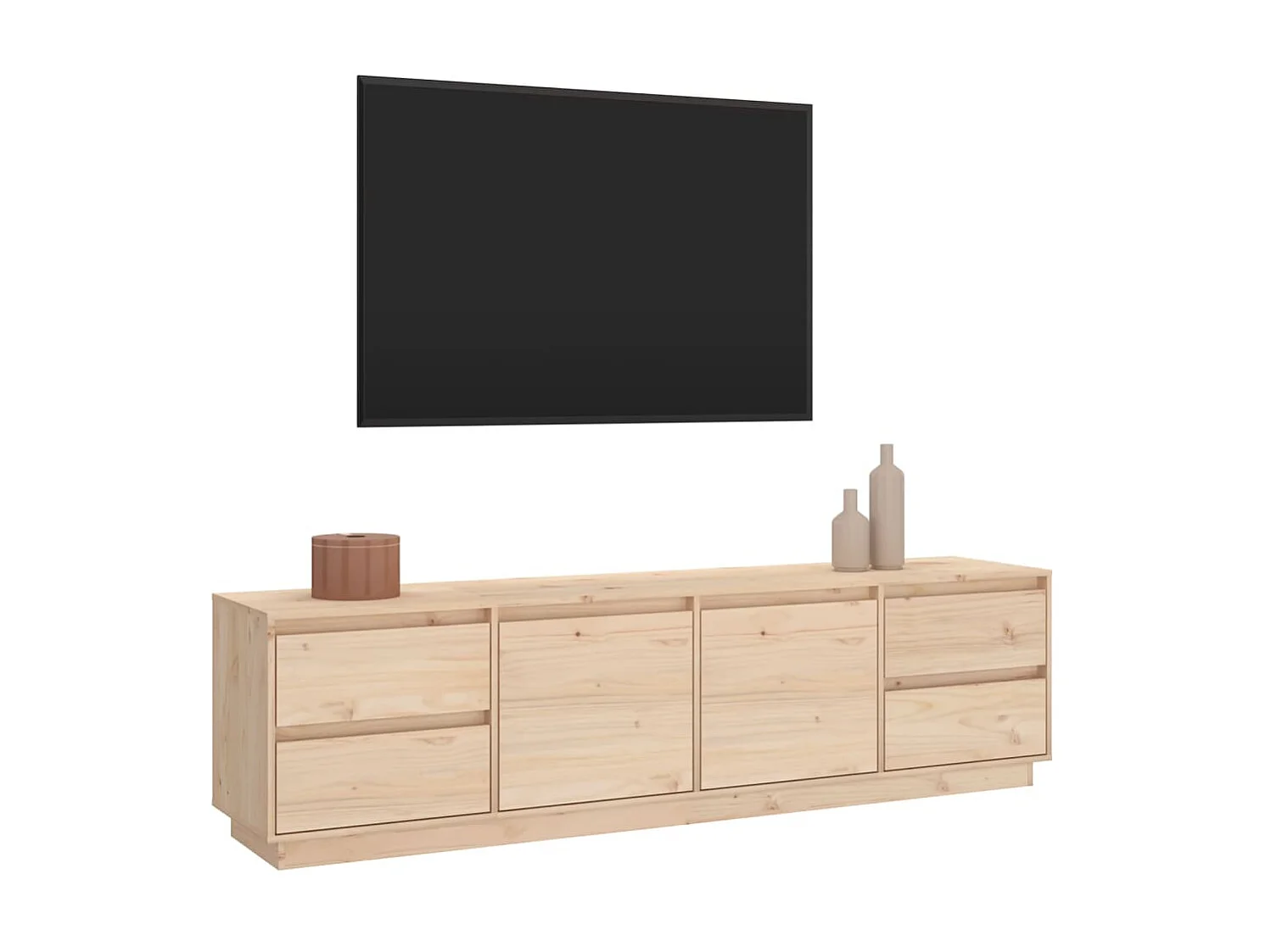 Meuble TV 176x37x47,5 cm Bois de pin massif -ASAF58763