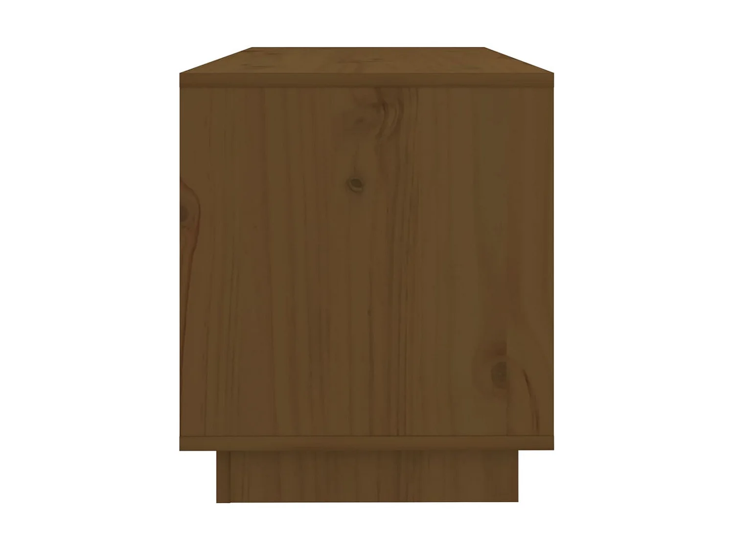 Mueble de TV madera maciza de pino marrón miel 74x34x40 cm ES22740
