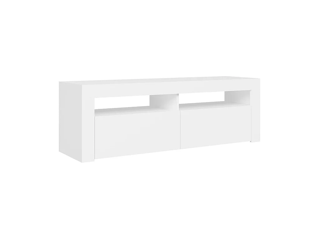 TV-Schrank,TV-Möbel mit LED-Leuchten Weiß 120x35x40 cm -gkd121734