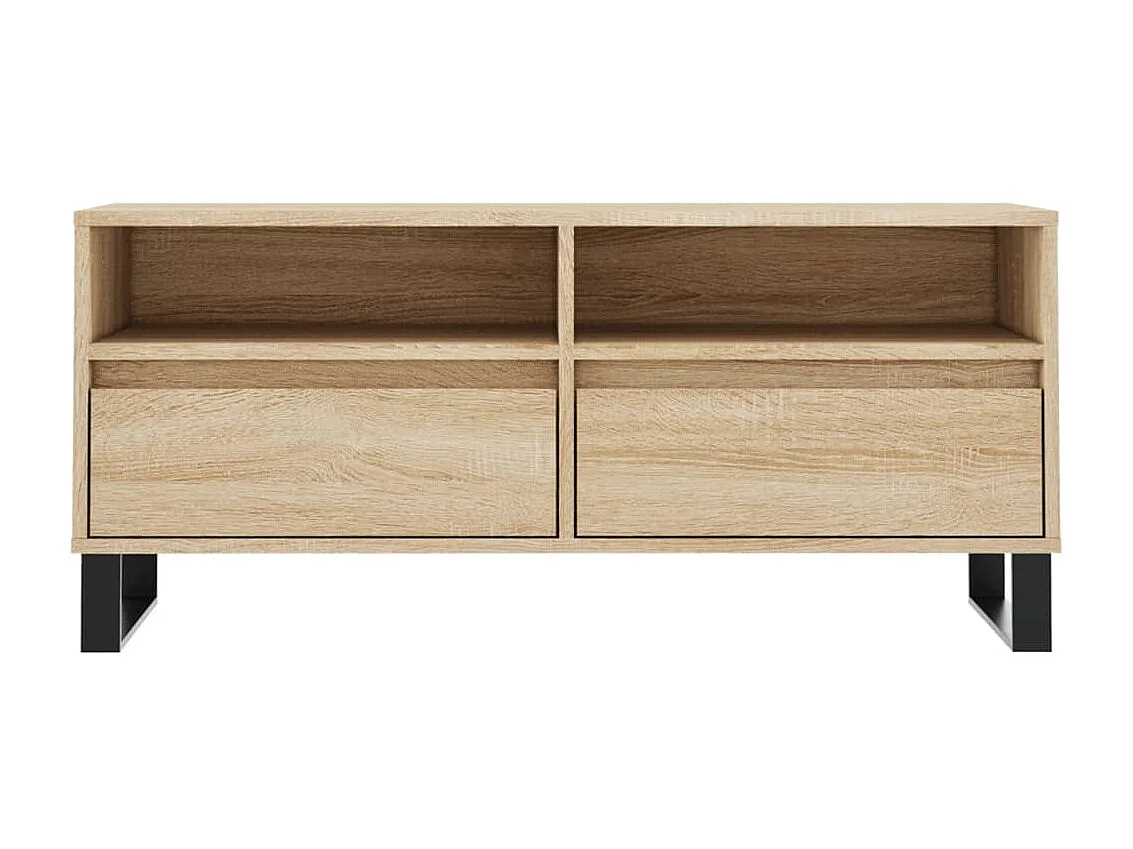 Meuble TV chêne sonoma 100x34,5x44,5 cm bois d'ingénierie GR55180
