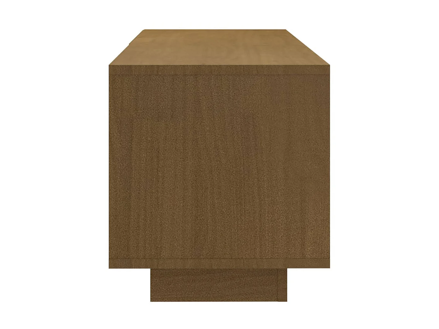 Meuble TV Marron miel 110x30x33,5 cm Bois de pin massif BE62121