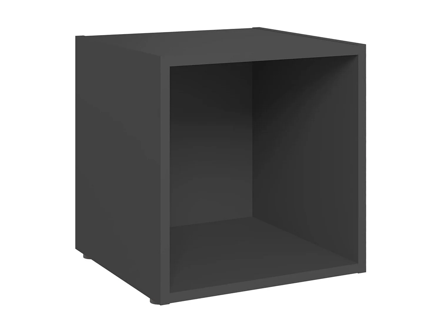 4 pcs Meubles TV Gris 37x35x37 cm Aggloméré BE91843