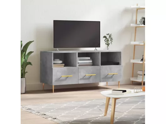 Kauf Unique TV-Schrank,TV-Möbel Betongrau 102x36x50 cm Holzwerkstoff -gkd134116