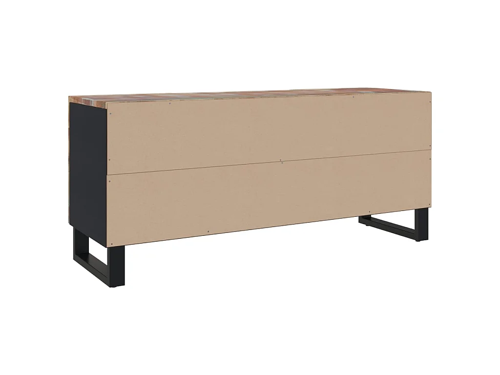 Meuble TV 105x33x46 cm Bois massif de récupération BE57949