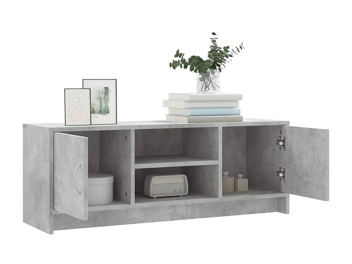TV-Schrank,TV-Möbel Betongrau 102x30x37,5 cm Holzwerkstoff -gkd778084