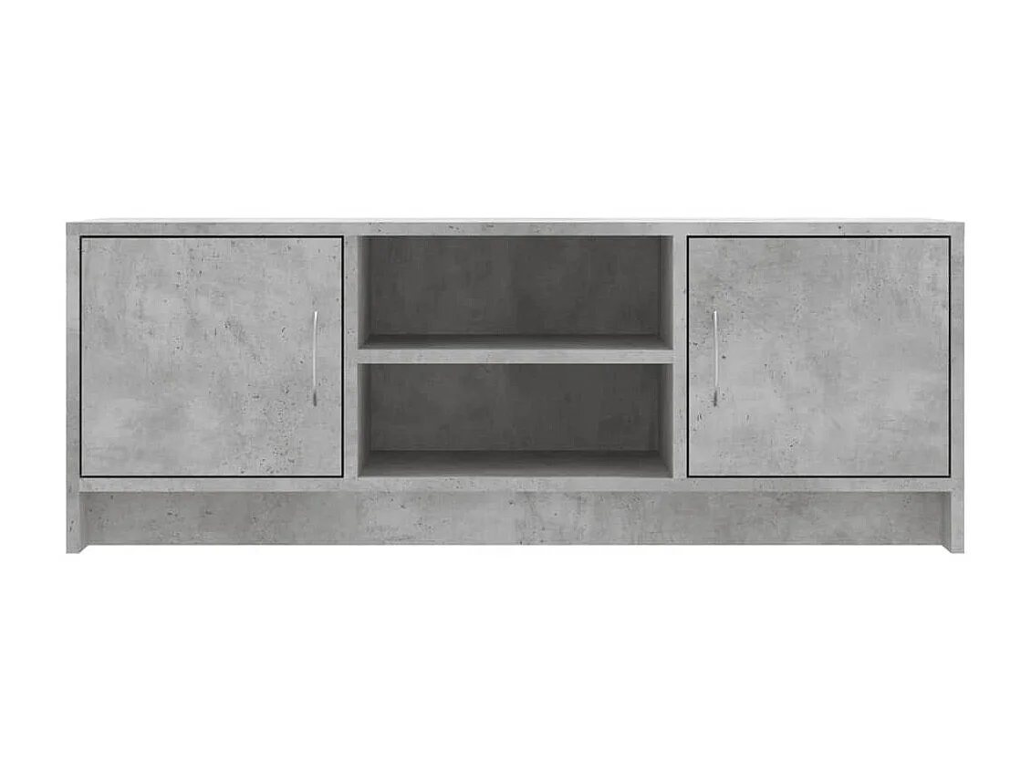 Meuble TV BEis béton 102x30x37,5 cm bois d'ingénierie BE63296