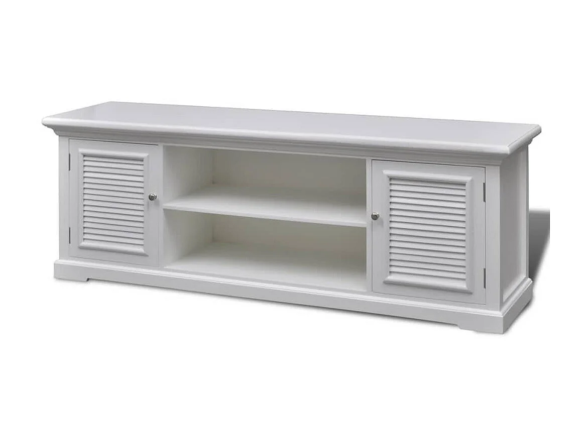 Meuble TV Blanc Bois BE24582