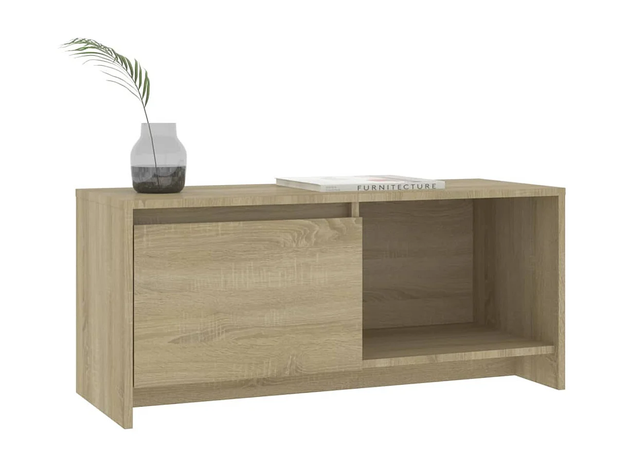 Meuble TV Chêne sonoma 90x35x40 cm Bois d'ingénierie BE16591