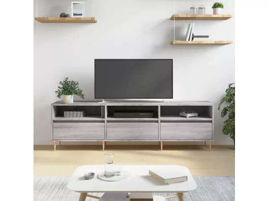 Kauf Unique TV-Schrank,TV-Möbel Grau Sonoma 150x30x44,5 cm Holzwerkstoff -gkd945625