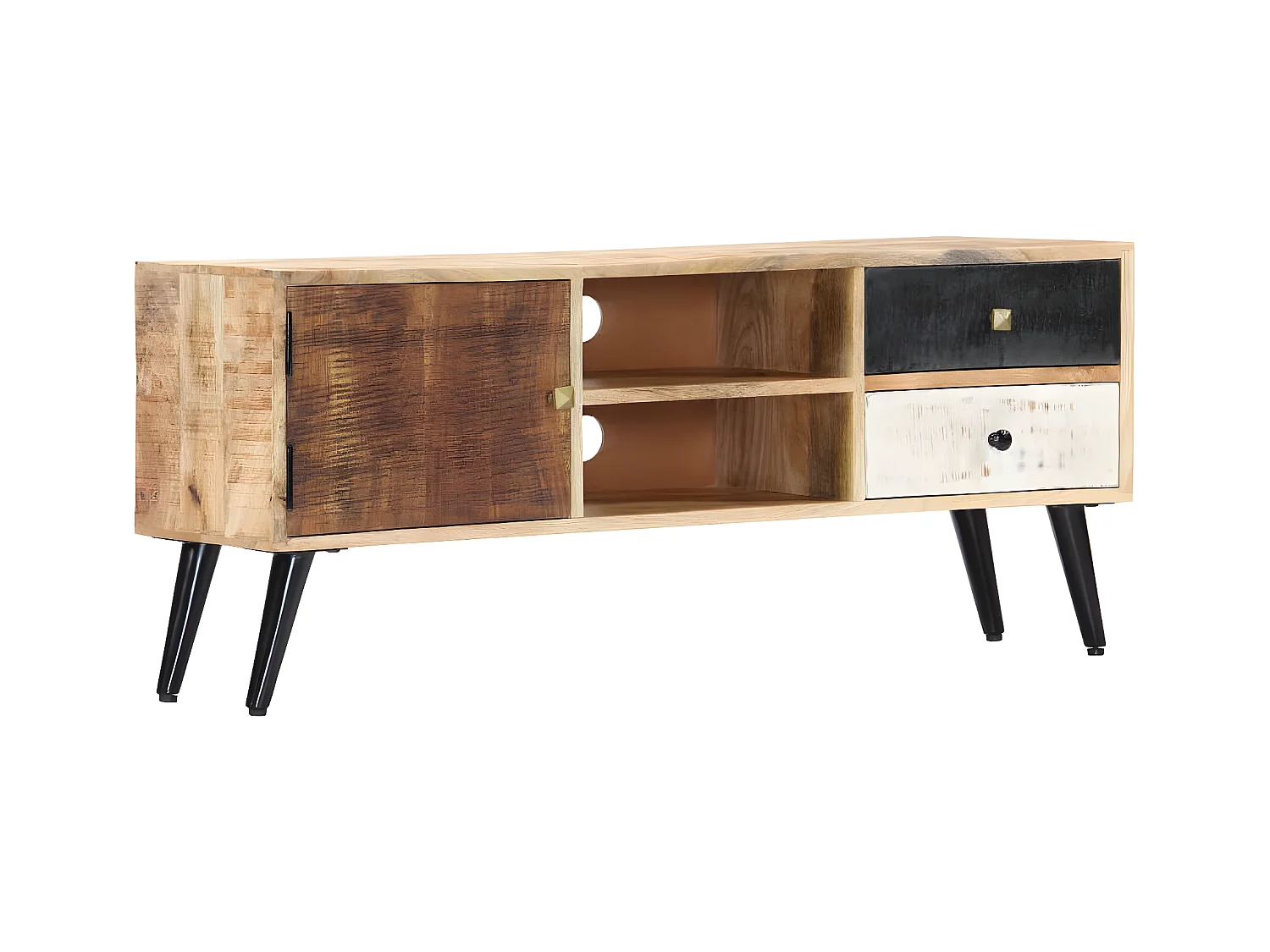 Tv-meubel 115x30x47 cm massief mangohout NL962894