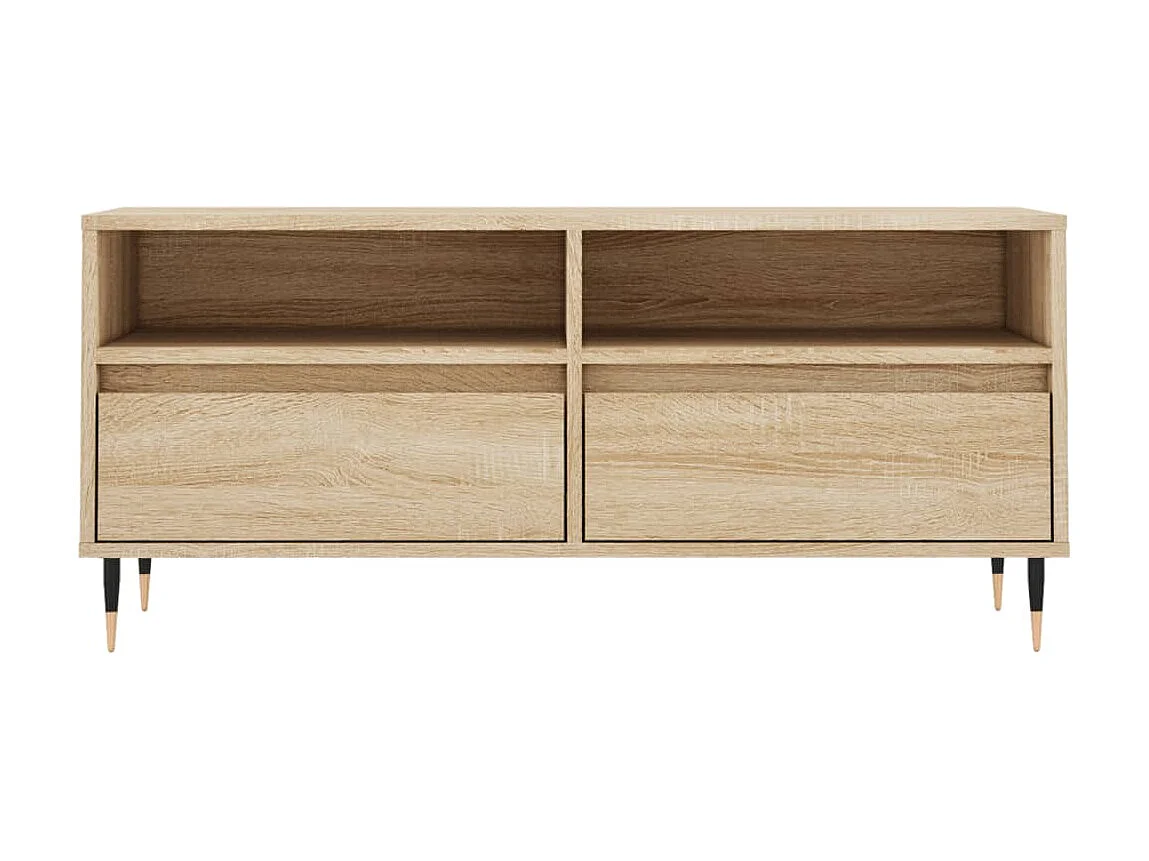 Meuble TV chêne sonoma 100x34,5x44,5 cm bois d'ingénierie GR16521