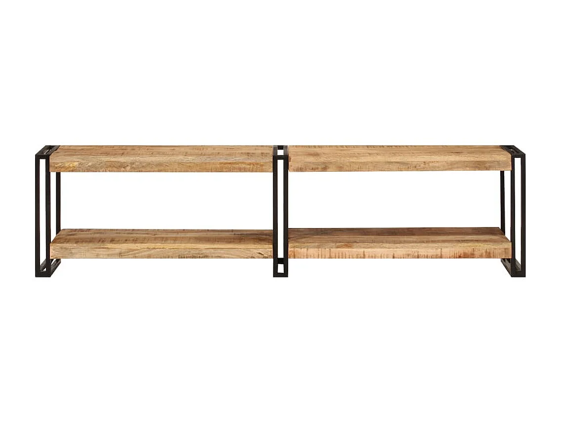 Meuble TV 160x30x40 cm bois massif de manguier BE68030