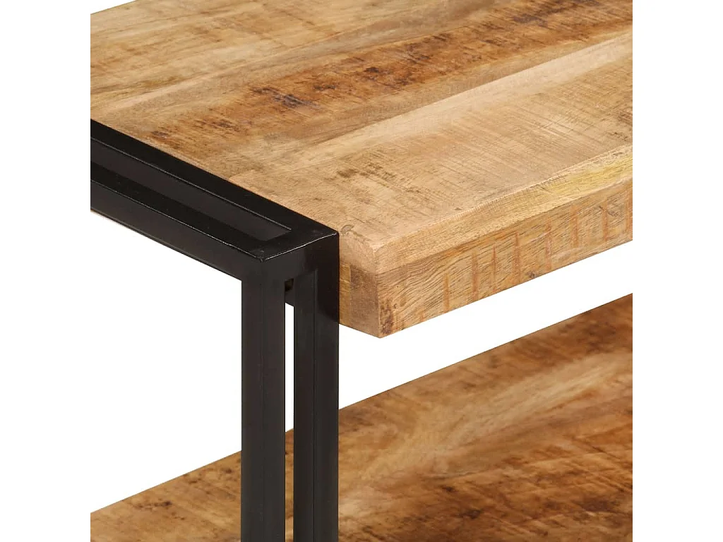 Meuble TV 160x30x40 cm bois massif de manguier BE68030