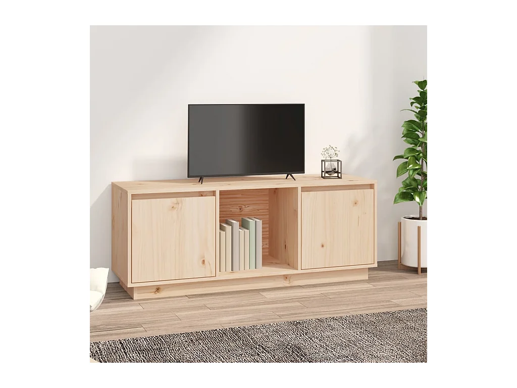 Tv-meubel 110,5x35x44 cm massief grenenhout NL844673