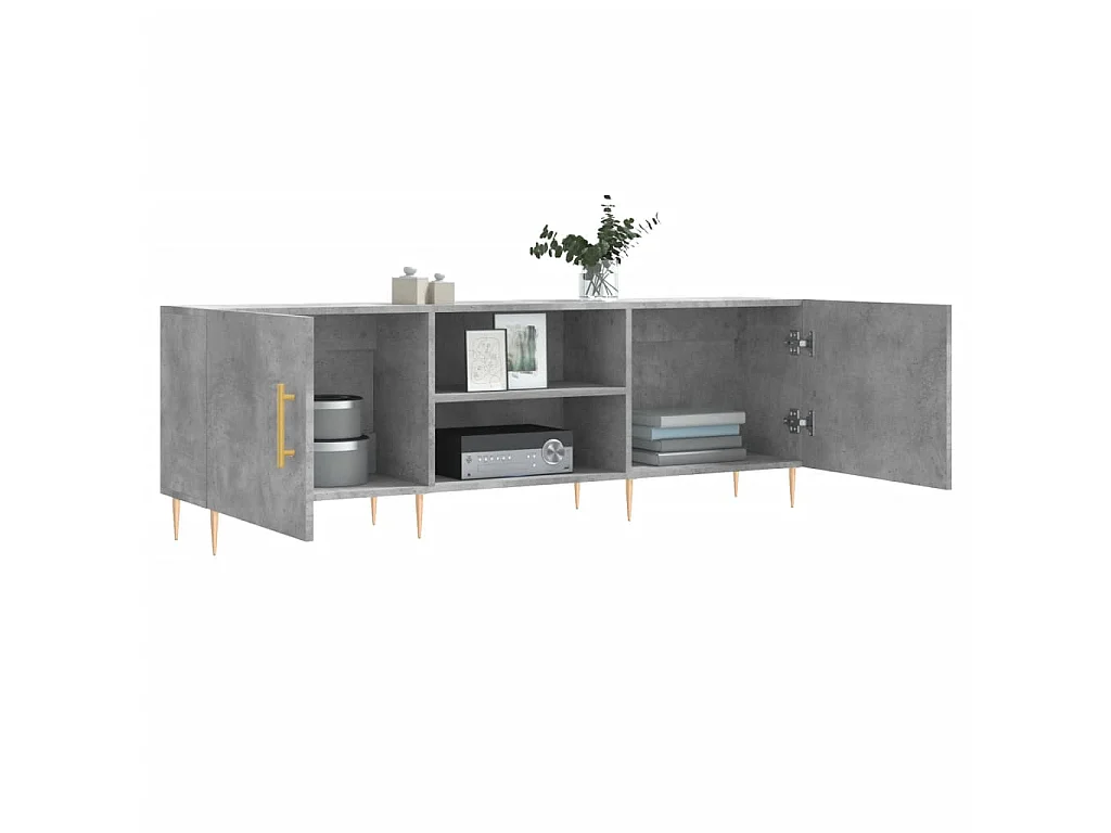 TV-Schrank,TV-Möbel Betongrau 150x30x50 cm Holzwerkstoff -gkd481587