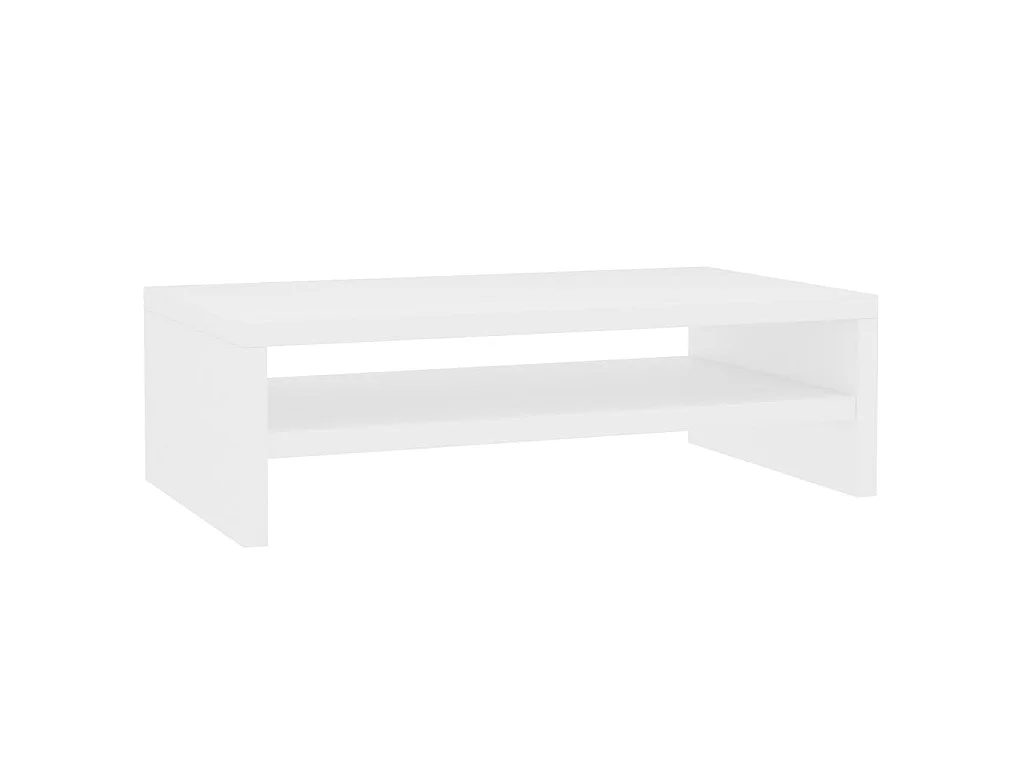 Monitorstandaard 42x24x13 cm bewerkt hout wit NL356950