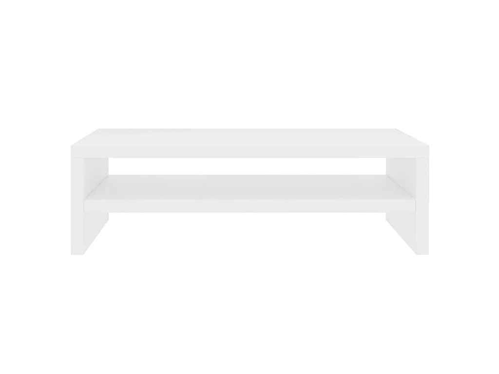 Monitorstandaard 42x24x13 cm bewerkt hout wit NL356950