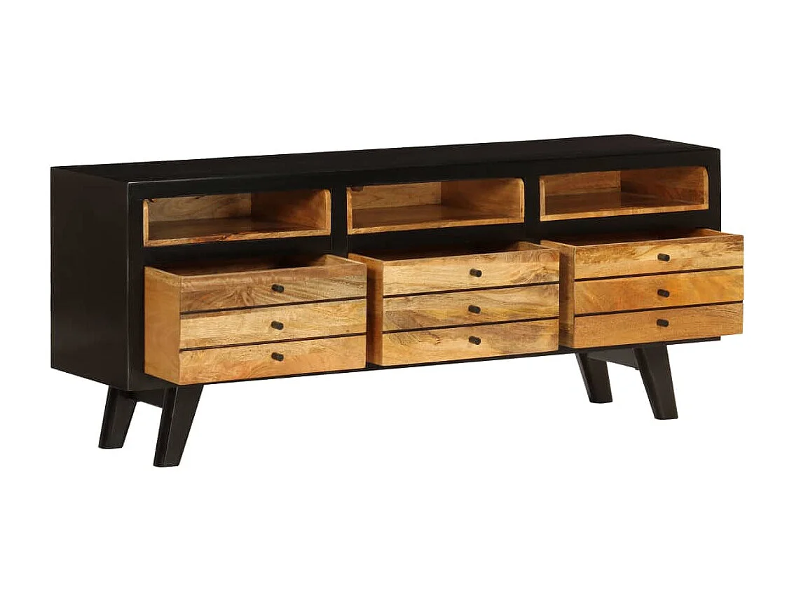 Mueble para TV de madera maciza de mango 120x30x50 cm ES23775