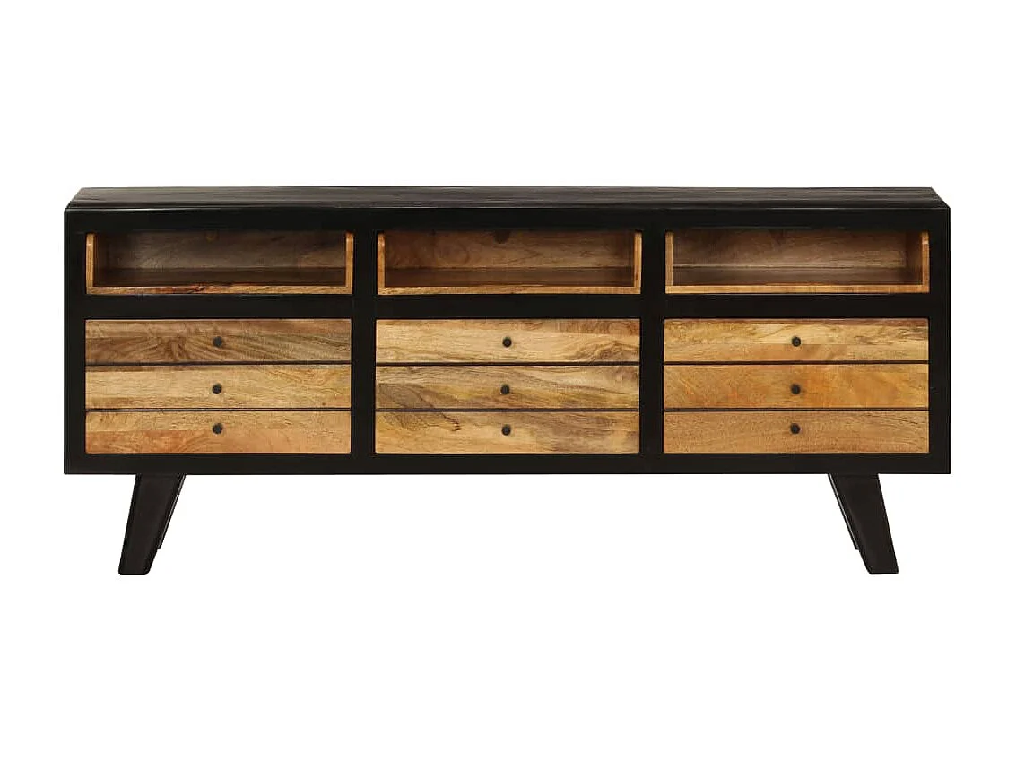 Meuble TV Bois de manguier massif 120 x 30 x 50 cm BE17937