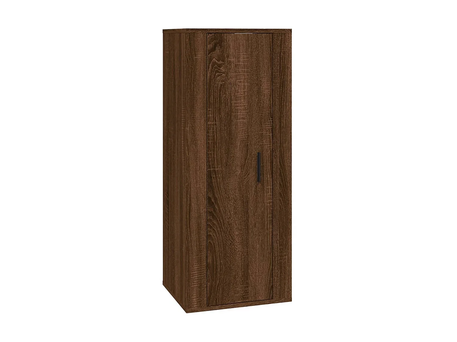 4-delige Tv-meubelset bewerkt hout bruin eikenkleur NL91688