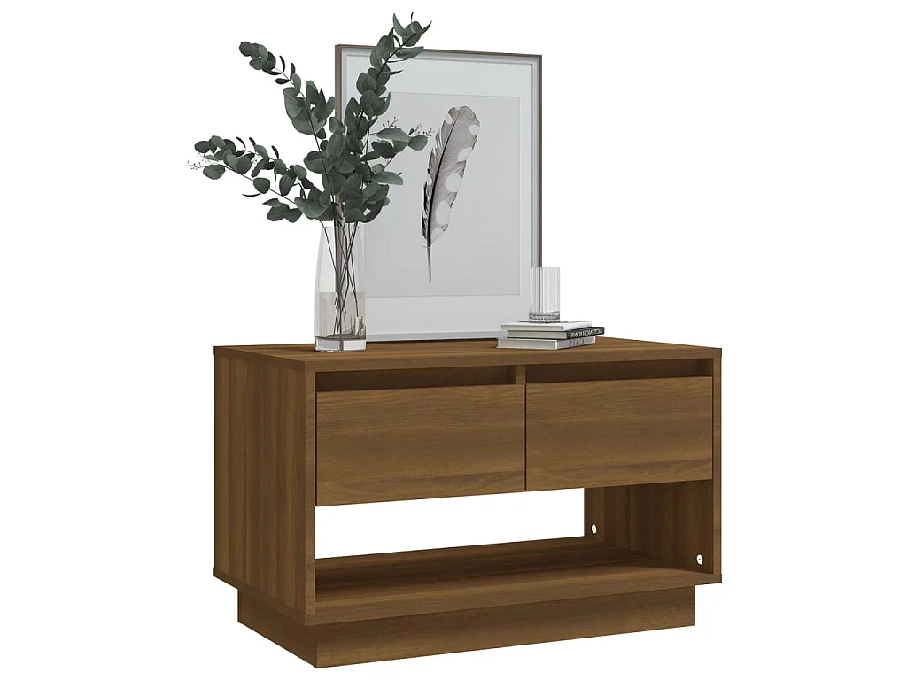 Mueble de TV de madera de ingeniería marrón roble 70x41x44 cm ES27757